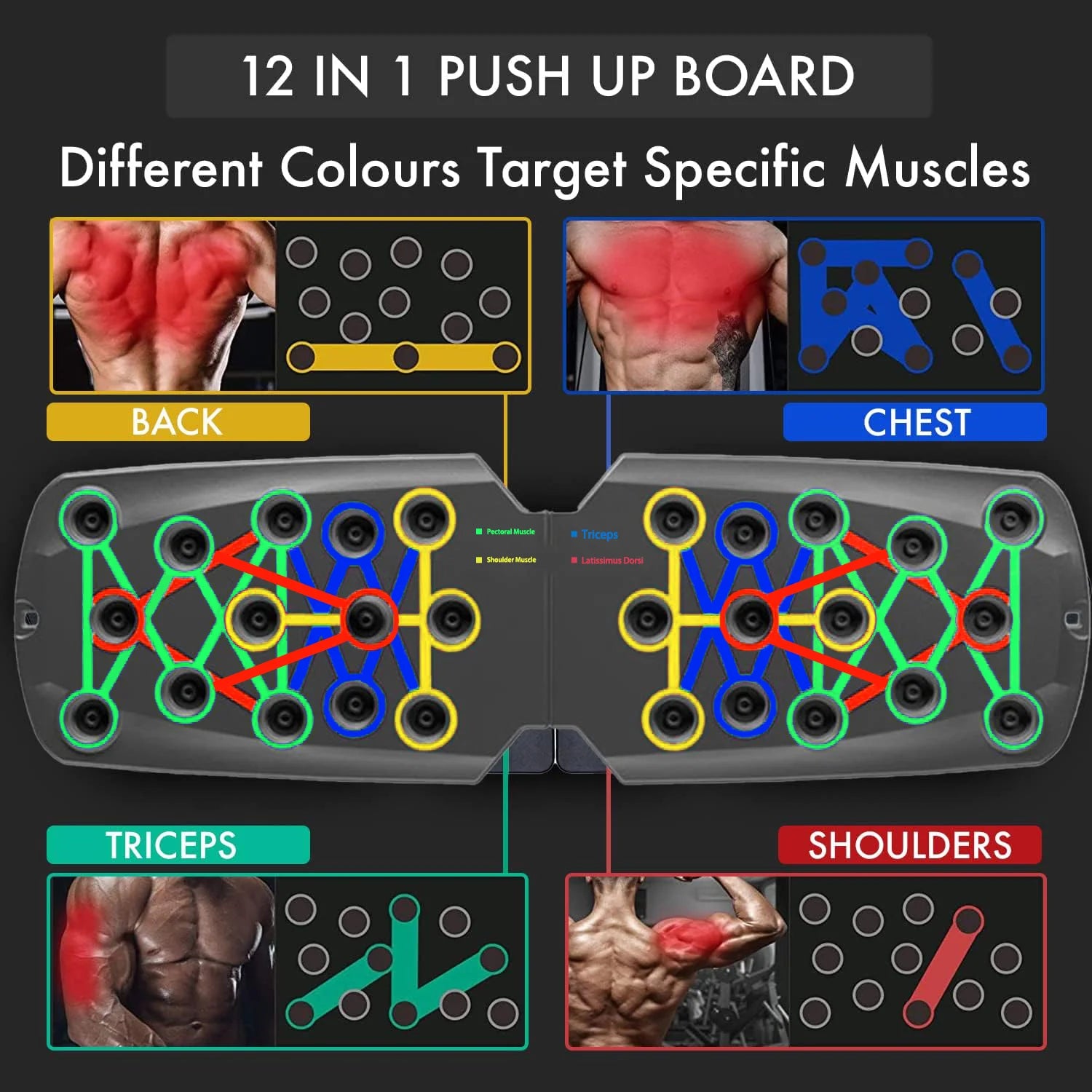 TotalTone Portable Pushup Board Workout