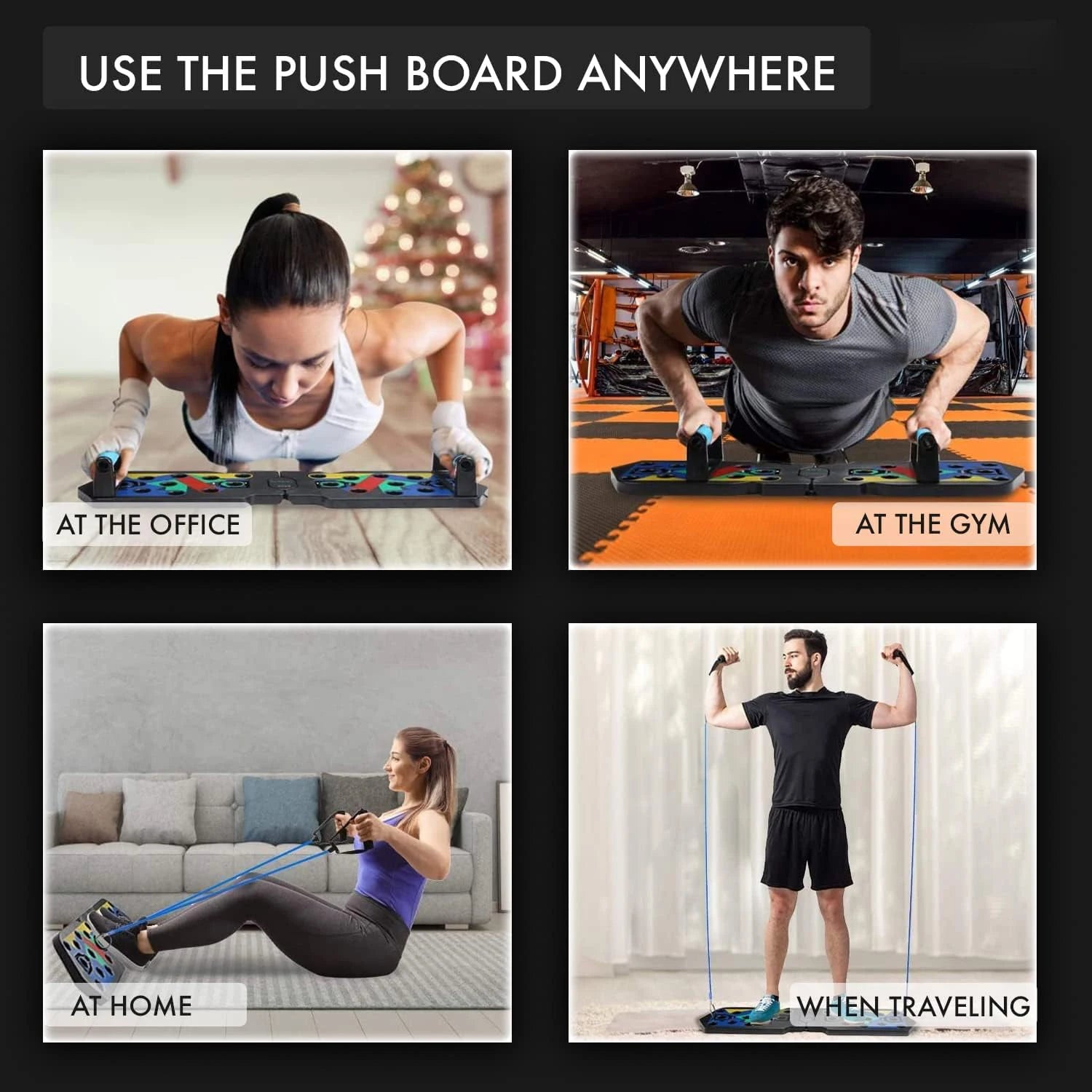 TotalTone Portable Pushup Board Workout